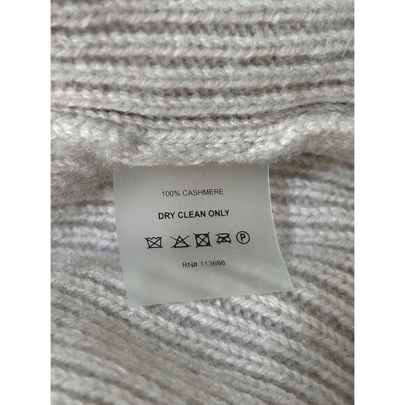 $239 Margaret O’Leary Blush Pink 100% Cashmere Funnel Sweater Size Small j - Picture 9 of 11